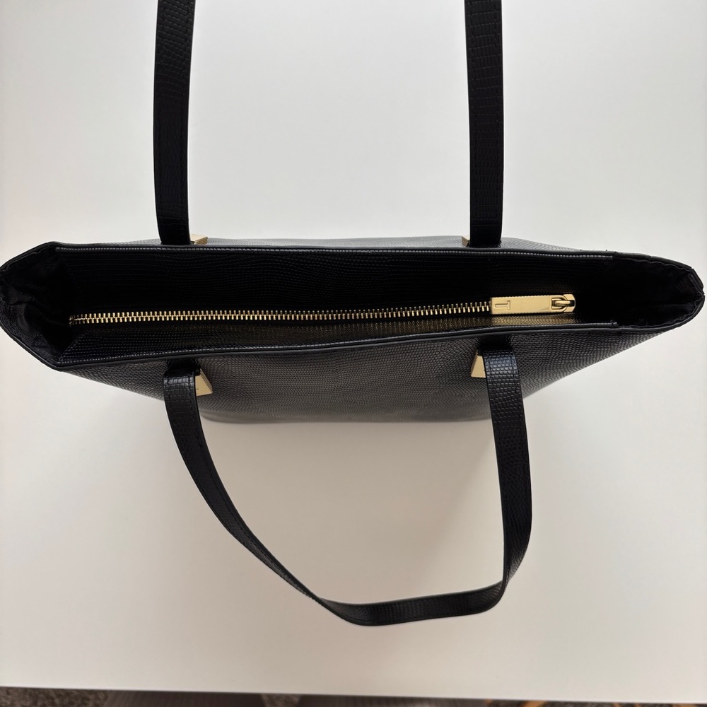 Ted Baker Black leather pebble Textured Delma shopper Tote Bag - Picture 11 of 16